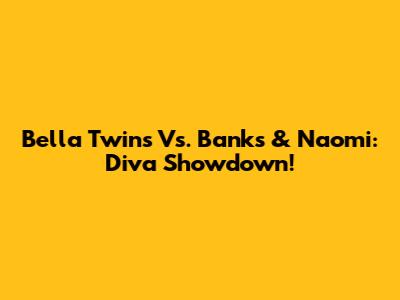 Bella Twins Vs. Banks & Naomi: Diva Showdown!