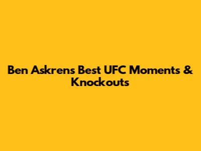 Ben Askren's Best UFC Moments & Knockouts