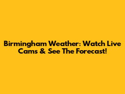 Birmingham Weather: Watch Live Cams & See The Forecast!