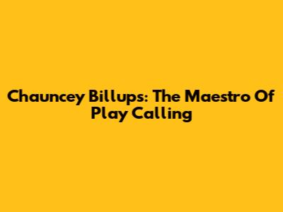 Chauncey Billups: The Maestro Of Play Calling