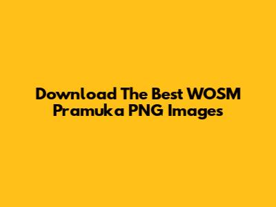 Download The Best WOSM Pramuka PNG Images