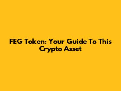 FEG Token: Your Guide To This Crypto Asset