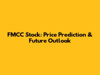 FMCC Stock: Price Prediction & Future Outlook