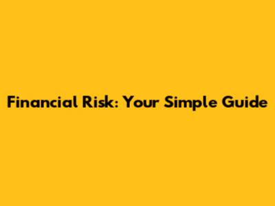 Financial Risk: Your Simple Guide