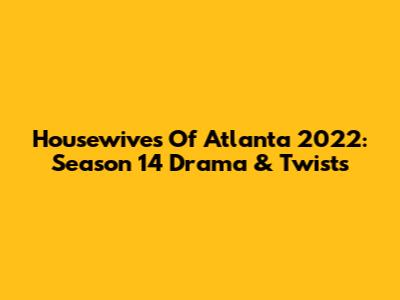 Housewives Of Atlanta 2022: Season 14 Drama & Twists