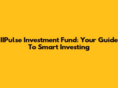 IIPulse Investment Fund: Your Guide To Smart Investing