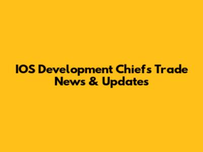 IOS Development Chiefs Trade News & Updates