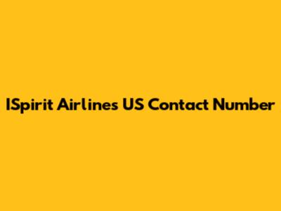 ISpirit Airlines US Contact Number
