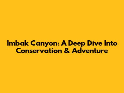 Imbak Canyon: A Deep Dive Into Conservation & Adventure
