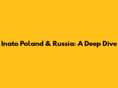 Inato Poland & Russia: A Deep Dive