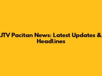 JTV Pacitan News: Latest Updates & Headlines