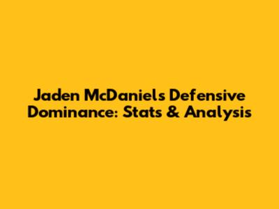 Jaden McDaniels' Defensive Dominance: Stats & Analysis