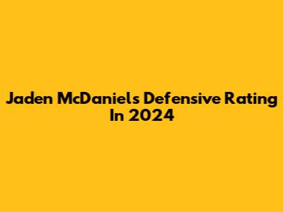 Jaden McDaniels' Defensive Rating In 2024