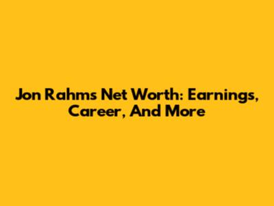 Jon Rahm's Net Worth: Earnings, Career, And More