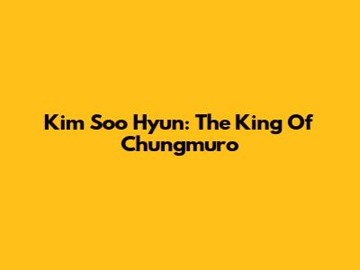 Kim Soo Hyun: The King Of Chungmuro