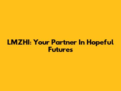 LMZHI: Your Partner In Hopeful Futures