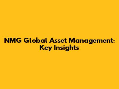 NMG Global Asset Management: Key Insights