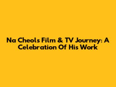 Na Cheol's Film & TV Journey: A Celebration Of His Work