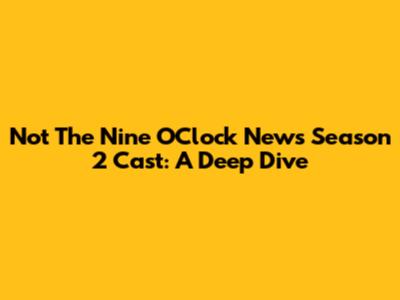 Not The Nine O'Clock News Season 2 Cast: A Deep Dive