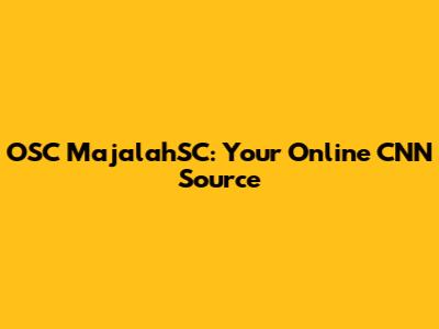OSC MajalahSC: Your Online CNN Source