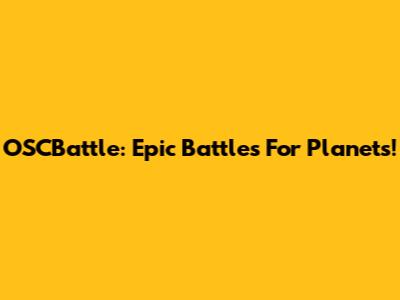 OSCBattle: Epic Battles For Planets!