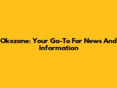 Okezone: Your Go-To For News And Information