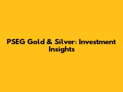 PSEG Gold & Silver: Investment Insights