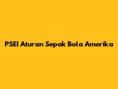 PSEI Aturan Sepak Bola Amerika