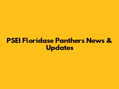 PSEI Floridase Panthers News & Updates