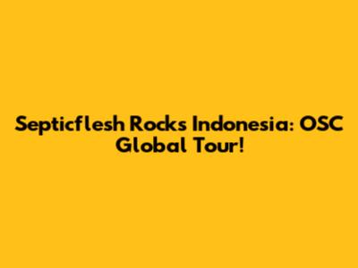 Septicflesh Rocks Indonesia: OSC Global Tour!