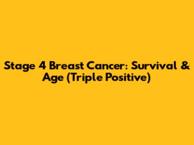 Stage 4 Breast Cancer: Survival & Age (Triple Positive)