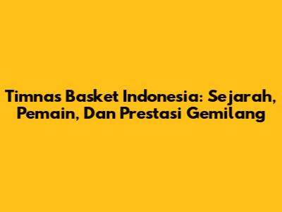 Timnas Basket Indonesia: Sejarah, Pemain, Dan Prestasi Gemilang