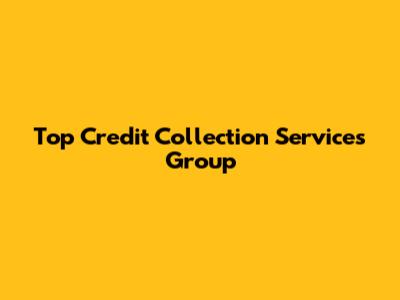 Top Credit Collection Services Group