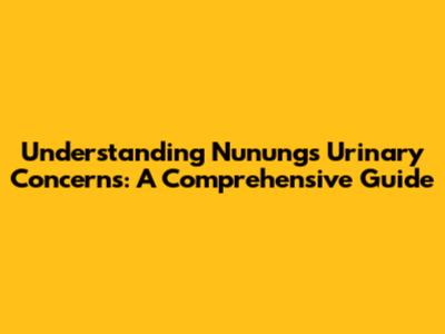 Understanding Nunung's Urinary Concerns: A Comprehensive Guide