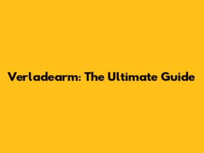 Verladearm: The Ultimate Guide