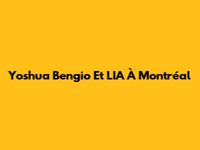 Yoshua Bengio Et L'IA À Montréal